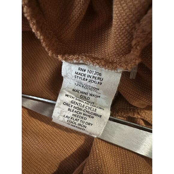 Soft Surroundings Rust Orange Maxi Dress Sleeveless Button Front Pockets Medium - Picture 9 of 14